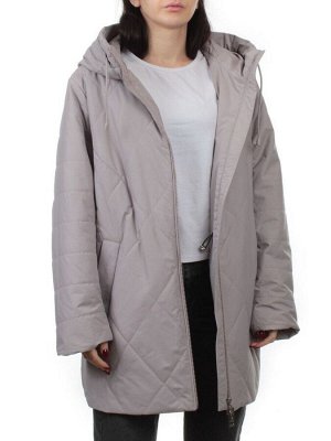 25051 GRAY BEIGE Куртка демисезонная женская (100 гр. холлофайбер)