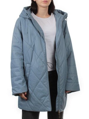 25051 GRAY BLUE Куртка демисезонная женская (100 гр. холлофайбер)