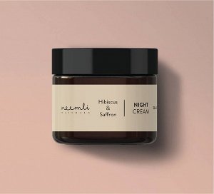 NEEMLI NATURALS Hibiscus & Saffron Night Cream Ночной крем для лица с экстрактами гибискуса и шафрана 50мл