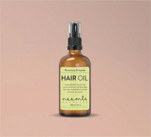 NEEMLI NATURALS Rosemary & Jojoba Hair Oil Масло для волос и кожи головы с маслами розмарина и жожоба 100мл