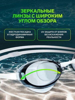 Очки стартовые для плавания ONLYTOP, беруши, набор носовых перемычек