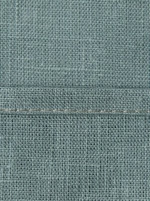 Комплект штор для кухни Этель Linen collection, 145x180 см - 2 шт., зелёный, 100% лён 170 г/м²