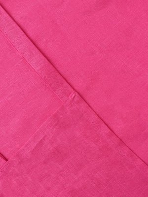 Комплект штор для кухни Этель Linen collection, 145x180 см - 2 шт., розовый, 100% лён 170 г/м²
