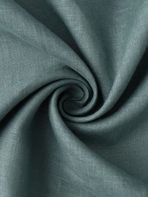 Комплект штор для кухни Этель Linen collection, 145x180 см - 2 шт., зелёный, 100% лён 170 г/м²
