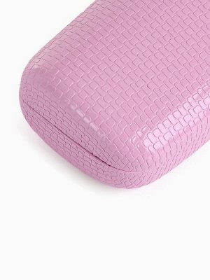 Футляр для очков на хлопушке, однотонный, размер 15x6x3.5 см, розовый
