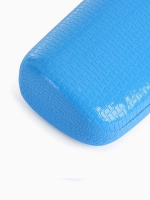 Футляр для очков на хлопушке, однотонный, размер 15x6x3.5 см, голубой
