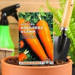 Семена Морковь &quot;КОРОЛЕВА ОСЕНИ&quot; Семена на ленте, 8 М