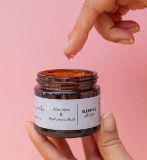 Neemli Naturals Aloe Vera and Hyaluronic Acid Sleeping Mask Увлажняющая ночная маска для лица экстрактом алоэ вера и гиалуроновой кислотой 60 г.