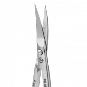 Frau Finger Ножницы маникюрные для кутикулы изогнутые / Professional FSP-112DP, матовые, ручная заточка, 9 см