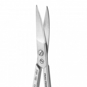 Frau Finger Ножницы маникюрные для ногтей изогнутые / Professional FSP-102DP, матовые, ручная заточка, 9 см