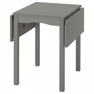 HAUGA, откидной стол, серый /березовый шпон, 55/82/109x74 см