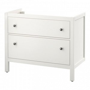 HEMNES, умывальник с 2 выдвижными ящиками, белый, 100x47x83 см