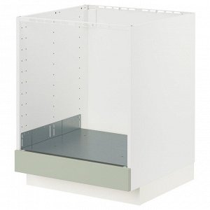 METOD / MAXIMERA, базовый шкаф для духовки, белый /Stensund светло-зеленый, 60x60x70 см