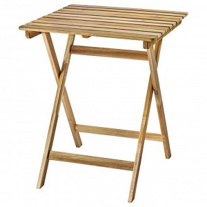 АСКХОЛМЕН, стол, открытый, складной, акация, 60x62 см