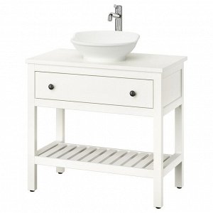 HEMNES / V?STERSJ?N, открытый wsh-stnd w drw /умывальник / кран, белый, 82x48x90 см