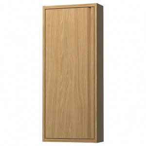 ЭНГСЬЕН, настенный шкаф с дверцей, эффект дуба, 40x15x95 см