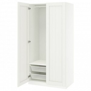 PAX / GULLABERG, комбинированный шкаф для одежды, белый /white, 100x60x201 см