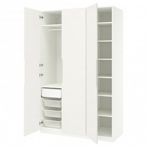 Шкаф для одежды PAX / TONSTAD, комбинированный, белый/не совсембелый, 150x60x236 см