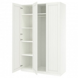 PAX / GULLABERG, комбинированный шкаф для одежды, белый /white, 150x60x236 см