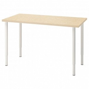 MITTCIRKEL / OLOV, письменный стол, эффект живой сосны /белый, 120x60 см