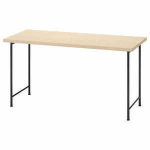 MITTCIRKEL / SP?ND, письменный стол, эффект живой сосны / черный, 140x60 см