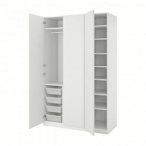 Шкаф для одежды PAX / VIKANES, комбинированный, белый/white, 150x60x236 см
