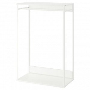 PLATSA, открытая вешалка для одежды, белая, 80x40x120 см