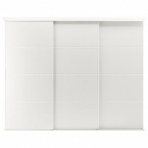 SKYTTA / TJ?RHOM, комбинированная раздвижная дверь, белый/white, 301x240 см