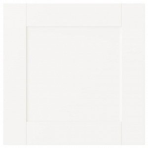 САННИДАЛ, дверь с петлями, белый, 40x40 см