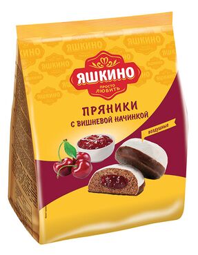 «Яшкино», пряники с вишнёвой начинкой, 350 г