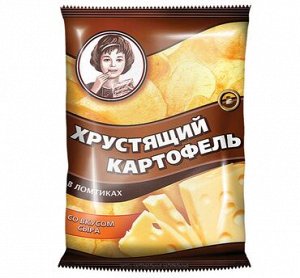«Хрустящий картофель», чипсы со вкусом сыра, произведены из свежего картофеля, 70г