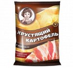«Хрустящий картофель», чипсы со вкусом бекона, произведены из свежего картофеля, 70 г