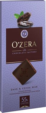 Шоколад O'Zera горький Dark &cocoa bean 100г