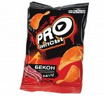 «PRO-Чипсы», чипсы со вкусом бекона, произведены из свежего картофеля, 60 г