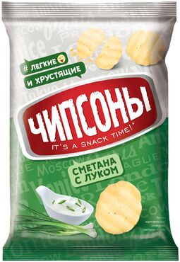 «Чипсоны», чипсы со вкусом сметаны и лука, 40 г