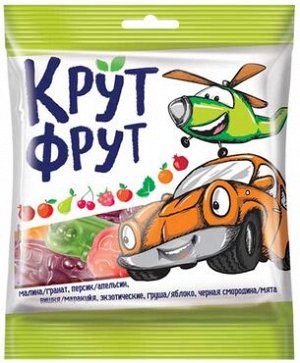 «КрутФрут», мармелад жевательный в форме машинок, 30 г