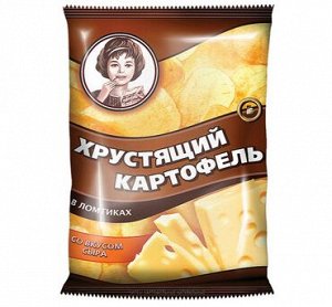 «Хрустящий картофель», чипсы со вкусом сыра, произведены из свежего картофеля, 40 г