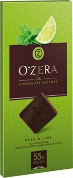 «OZera», шоколад горький с экстрактами лайма и мяты Dark &amp; Lime, 100 г