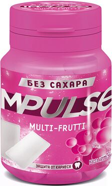 «Impulse», жевательная резинка Multi-Frutti, 56 г