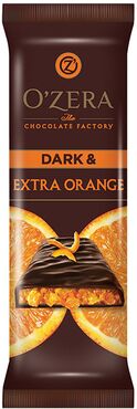 «OZera», шоколад горький Dark &amp; Extra Orange, 40 г