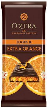 «OZera», шоколад горький Dark &amp; Extra Orange, 90 г