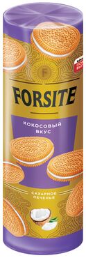 «Forsite», печенье-сэндвич с кокосовым вкусом, 208 г