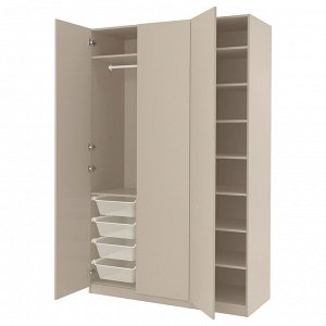 PAX / FORSAND, шкаф для одежды, серо-бежевый/grey-beige, 150x60x236 см