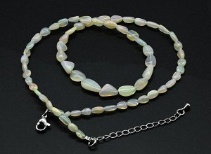 Украшение из Опала галтовка на увеличение 46см, 7,6г