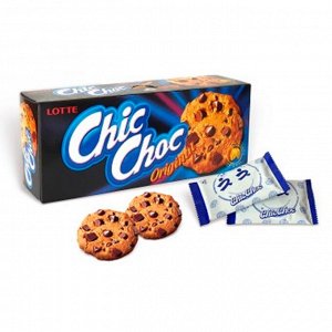 Печенье Лотте Чик Чок Оригинал, Chic Choc 90 гр. Печенье с шоколадом LOTTE