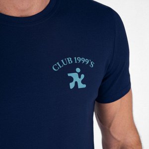 Футболка Индиго
Мужская футболка с круглым вырезом горловины (принт "CLUB 1999's").
Материал:
Cotton - материал из натуральных волокон, который удобен в носке, быстро впитывает и отводит от тела влагу