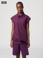 UNIQLO U - удлиненная рубашка без рукавов - 76 PURPLE