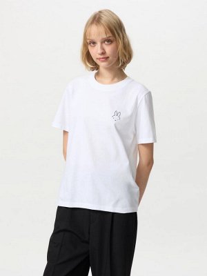 UNIQLO UT - хлопковая футболка с принтом Miffy - 00 WHITE