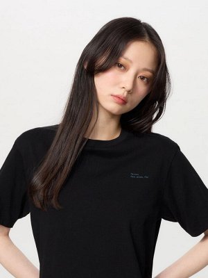 UNIQLO Cat Photograph UT - футболка расслабленного силуэта - 09 BLACK
