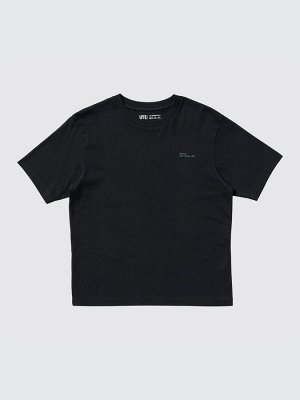 UNIQLO Cat Photograph UT - футболка расслабленного силуэта - 09 BLACK